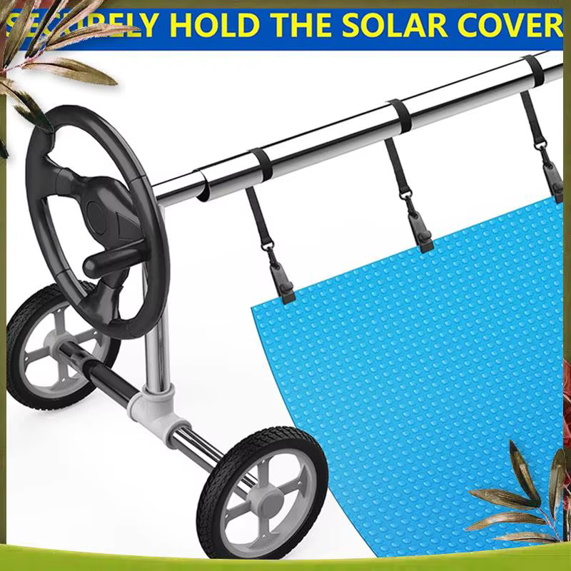 Kit complet de sangles de bobine de couverture solaire pour piscine