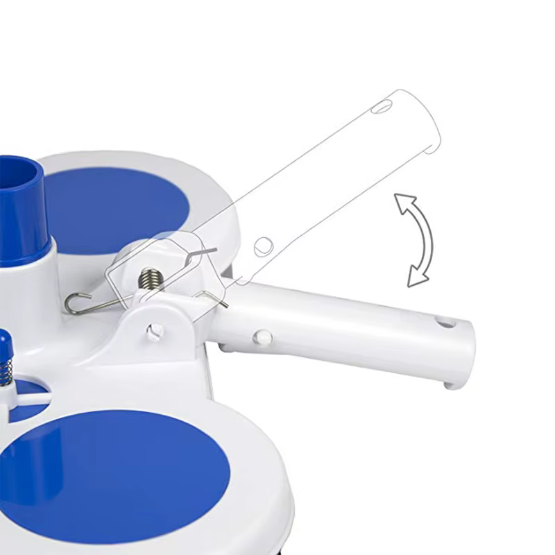 Tête d'aspiration pour piscine avec brosse - Outil de nettoyage sous-marin pour le fond et les parois