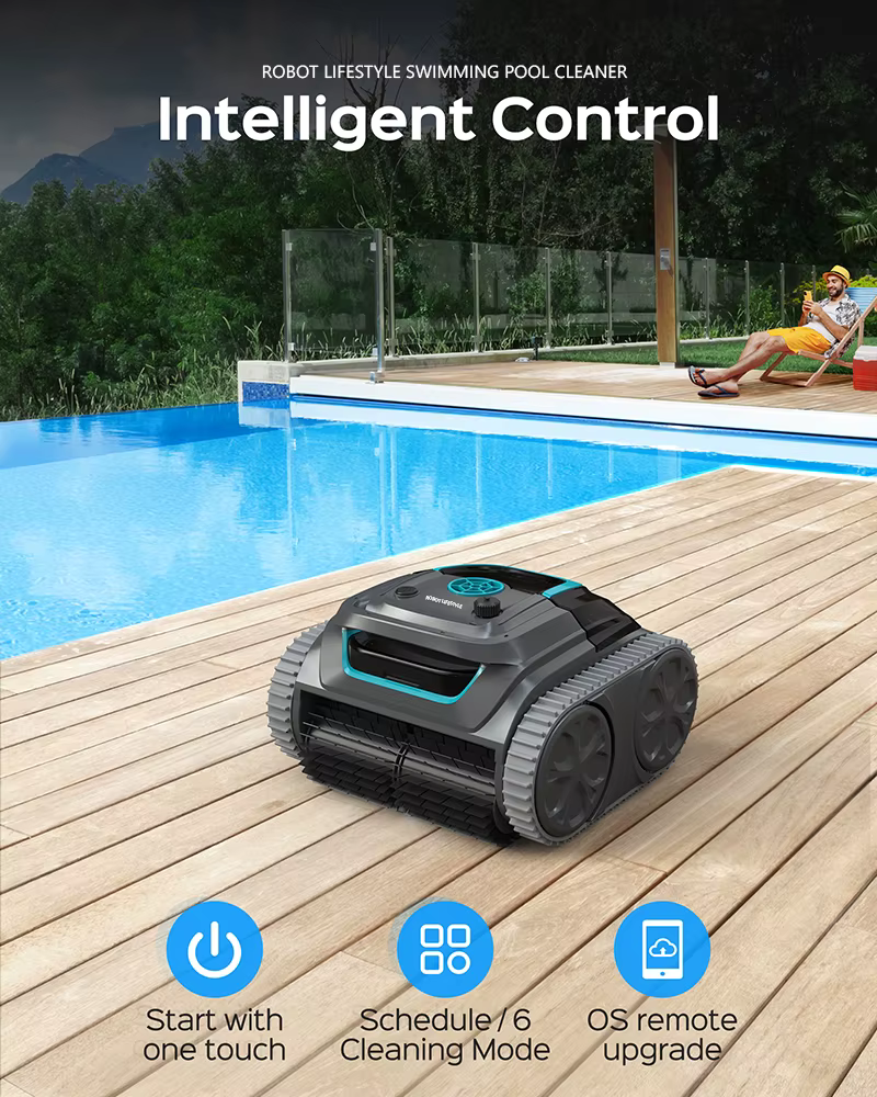 Robot nettoyeur de piscine sans fil