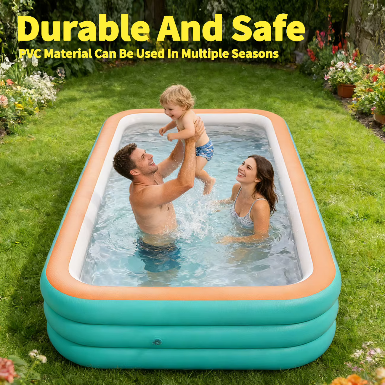 Piscine gonflable durable pour toute la famille