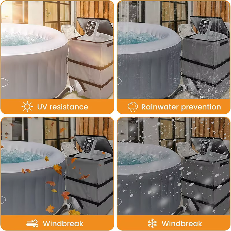 Couvercle de pompe de chauffage de spa de jacuzzi