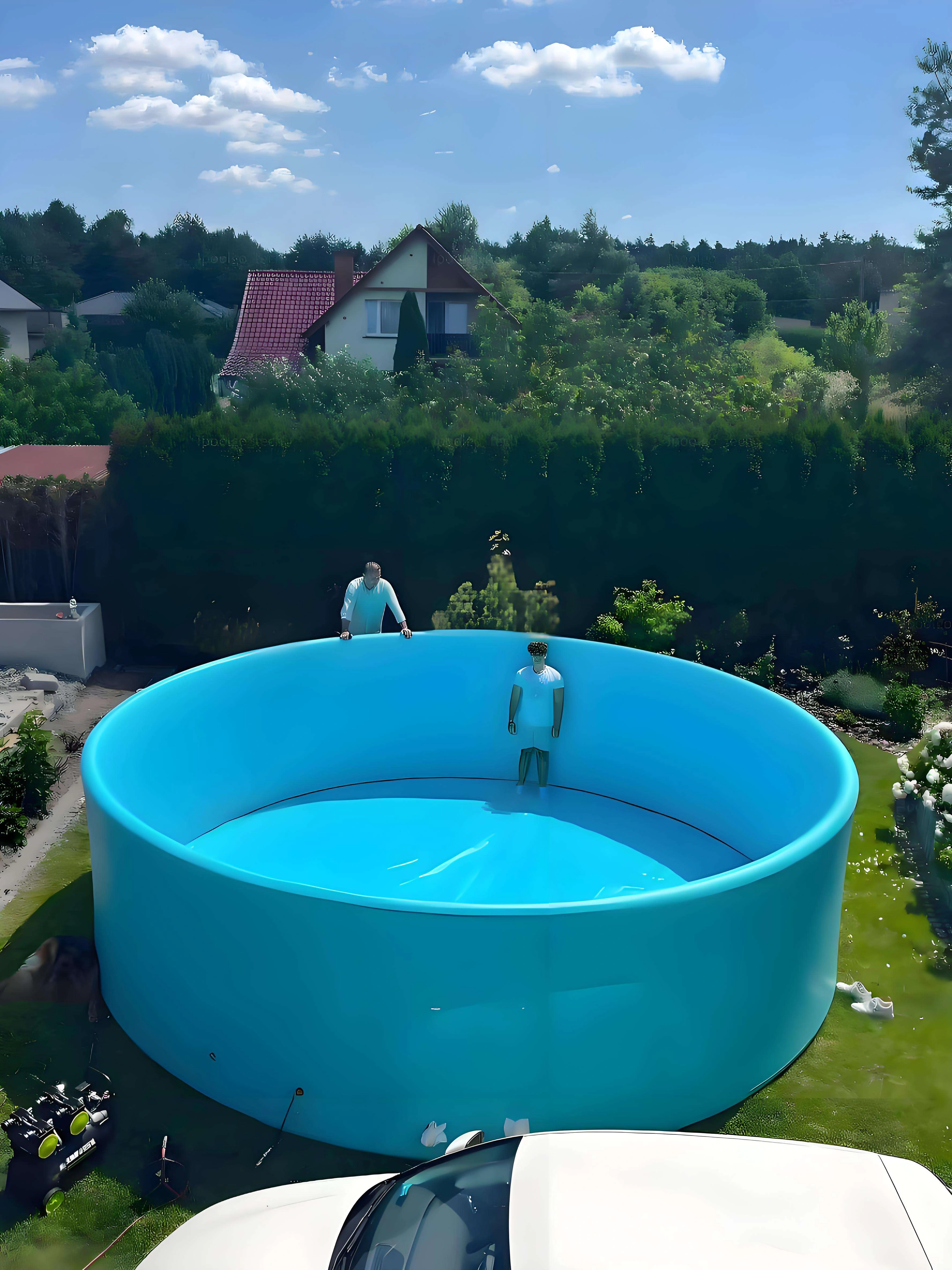 Piscine gonflable de grande taille en PVC et DWF de haute qualité OEM/ODM pour l'été