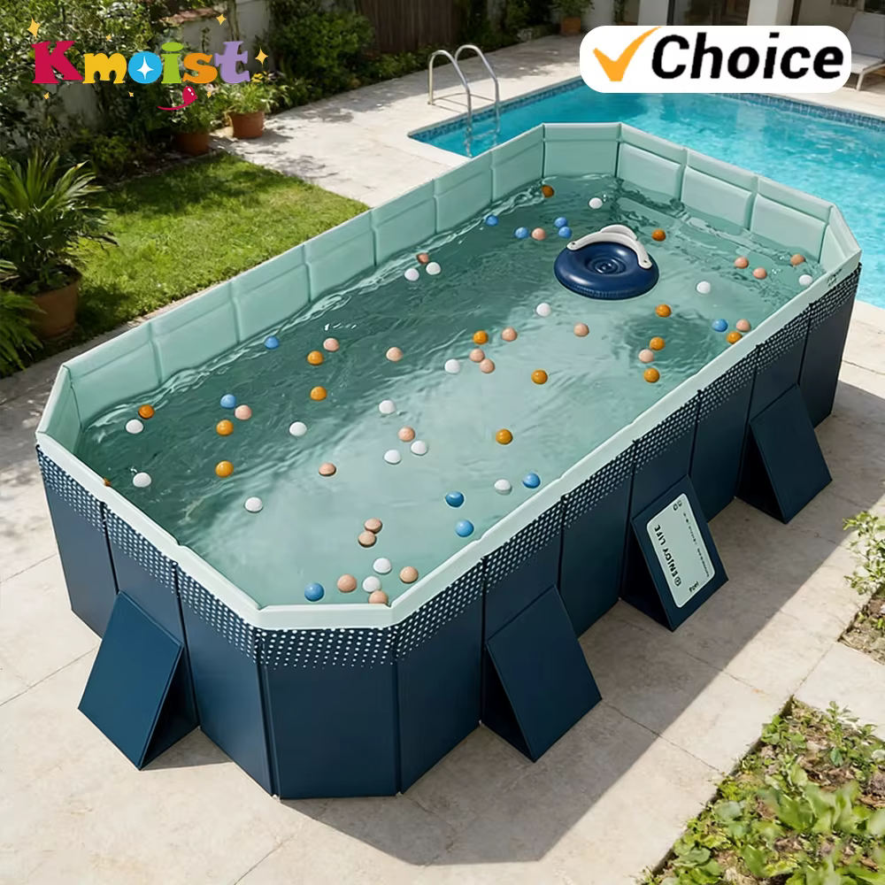 Piscine hors-sol pliable grande taille pour la famille