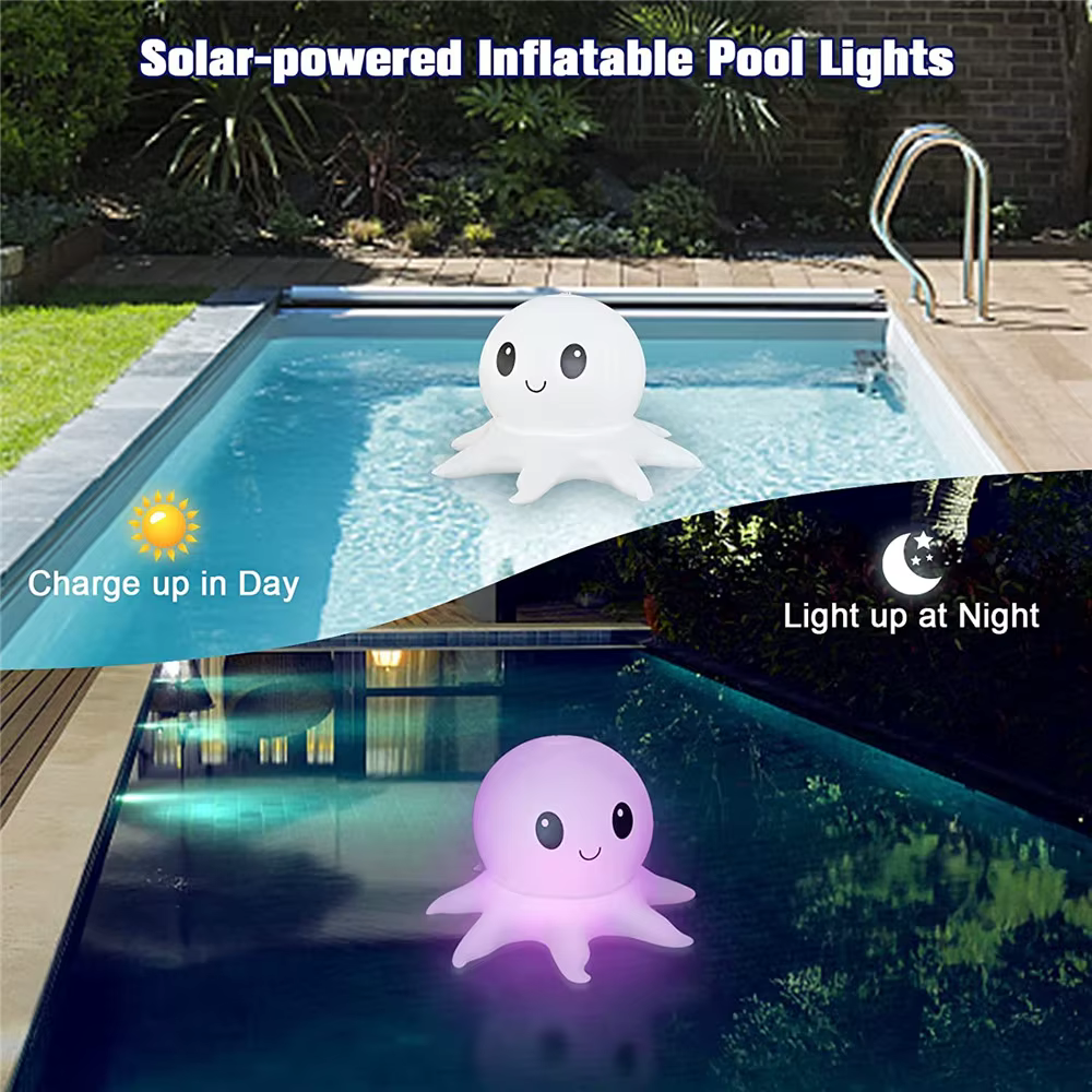 Lampes flottantes solaires pour piscine