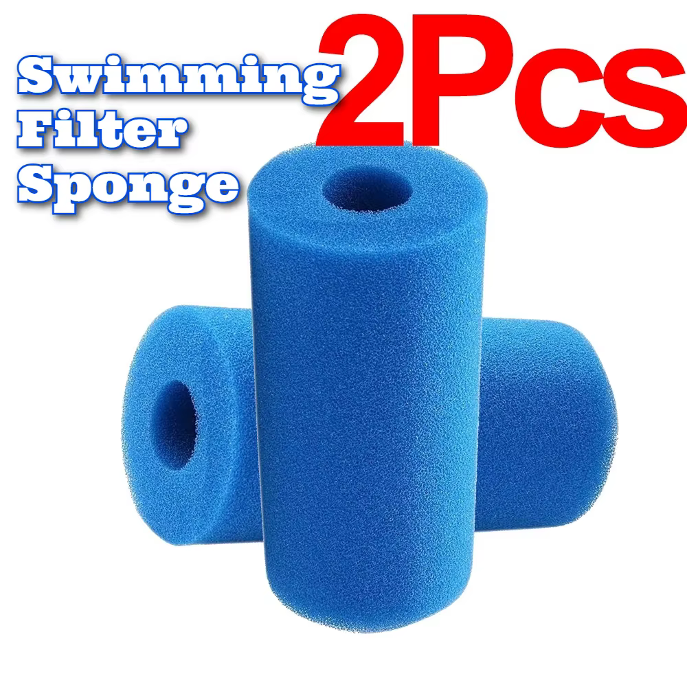 Cartouche de mousse éponge filtrante bleue pour piscine