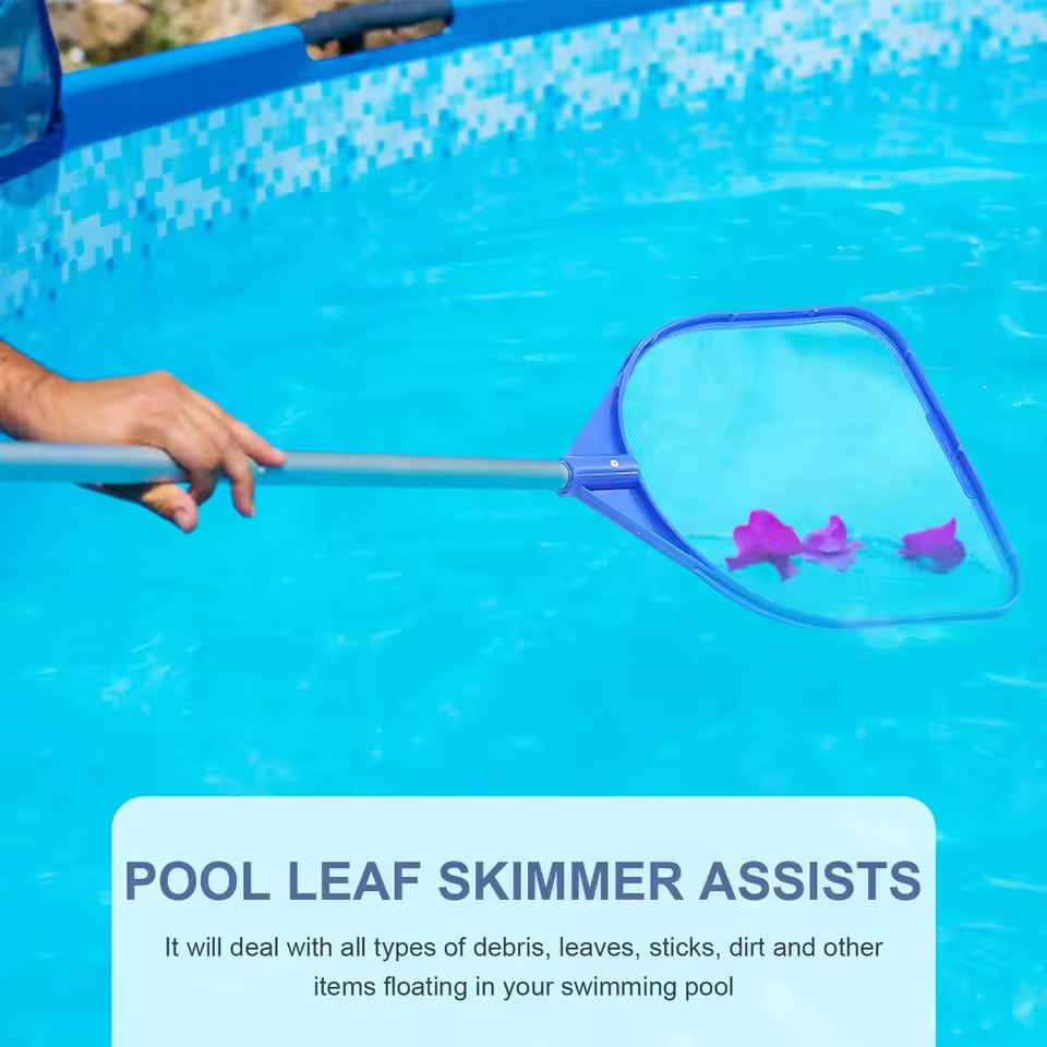 Écumoire de piscine robuste avec 5 tiges de connexion