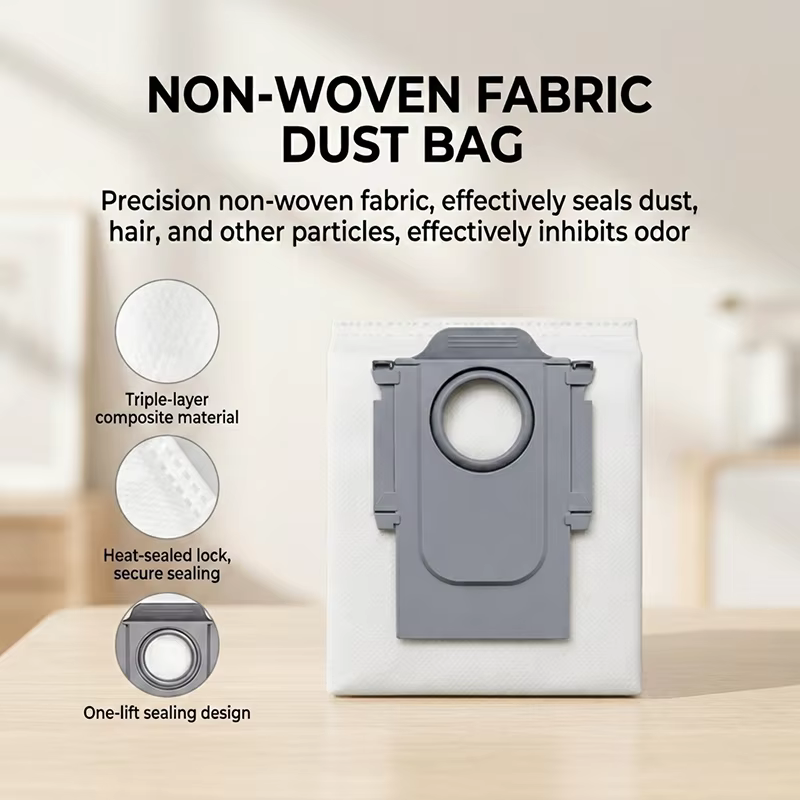 Accessoires pour aspirateur robot Roborock S8 MaxV Ultra : sac à poussière, brosse latérale principale, filtre HEPA, chiffons de nettoyage, pièces de rechange