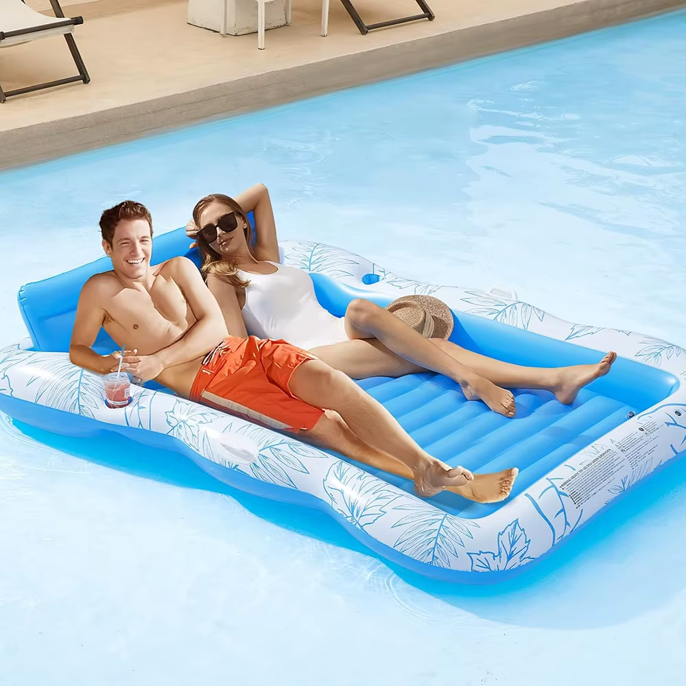 Chaise longue gonflable de piscine de bronzage