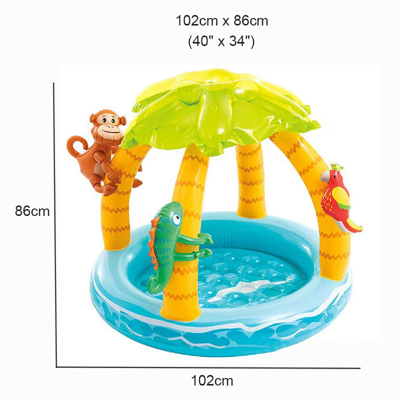 Piscine gonflable avec parasol pour enfants