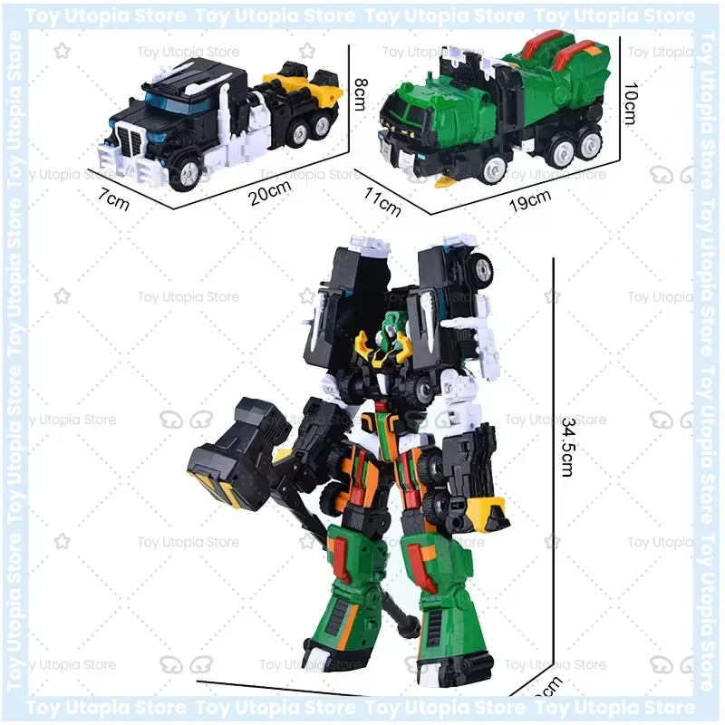 Robot Transformable Tobot Detectives Galaxy, Voiture Jouet, Voiture Déformable Tobot Les Frères, Dessins Animés Coréens