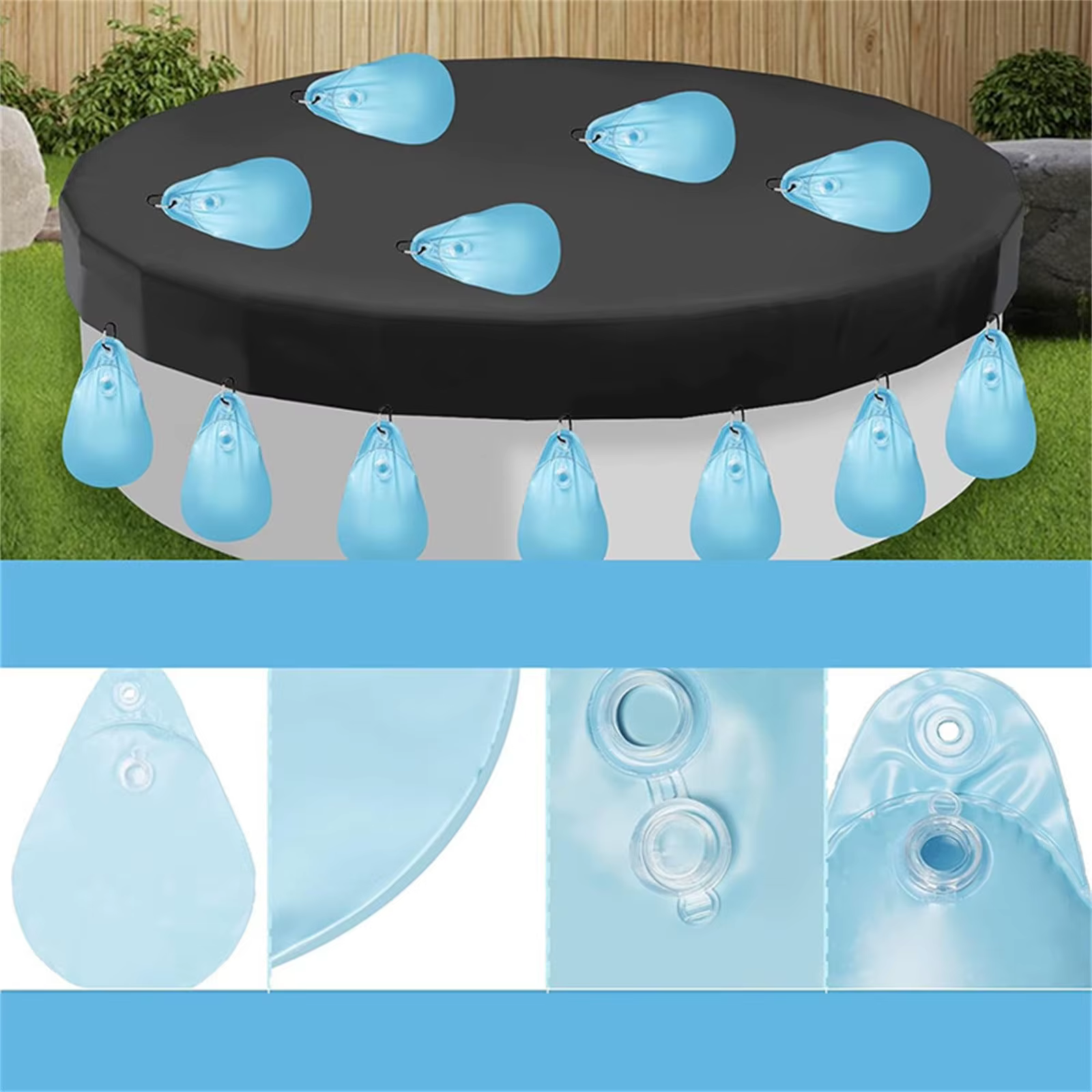 Poids de couverture de piscine 23 x 34 cm