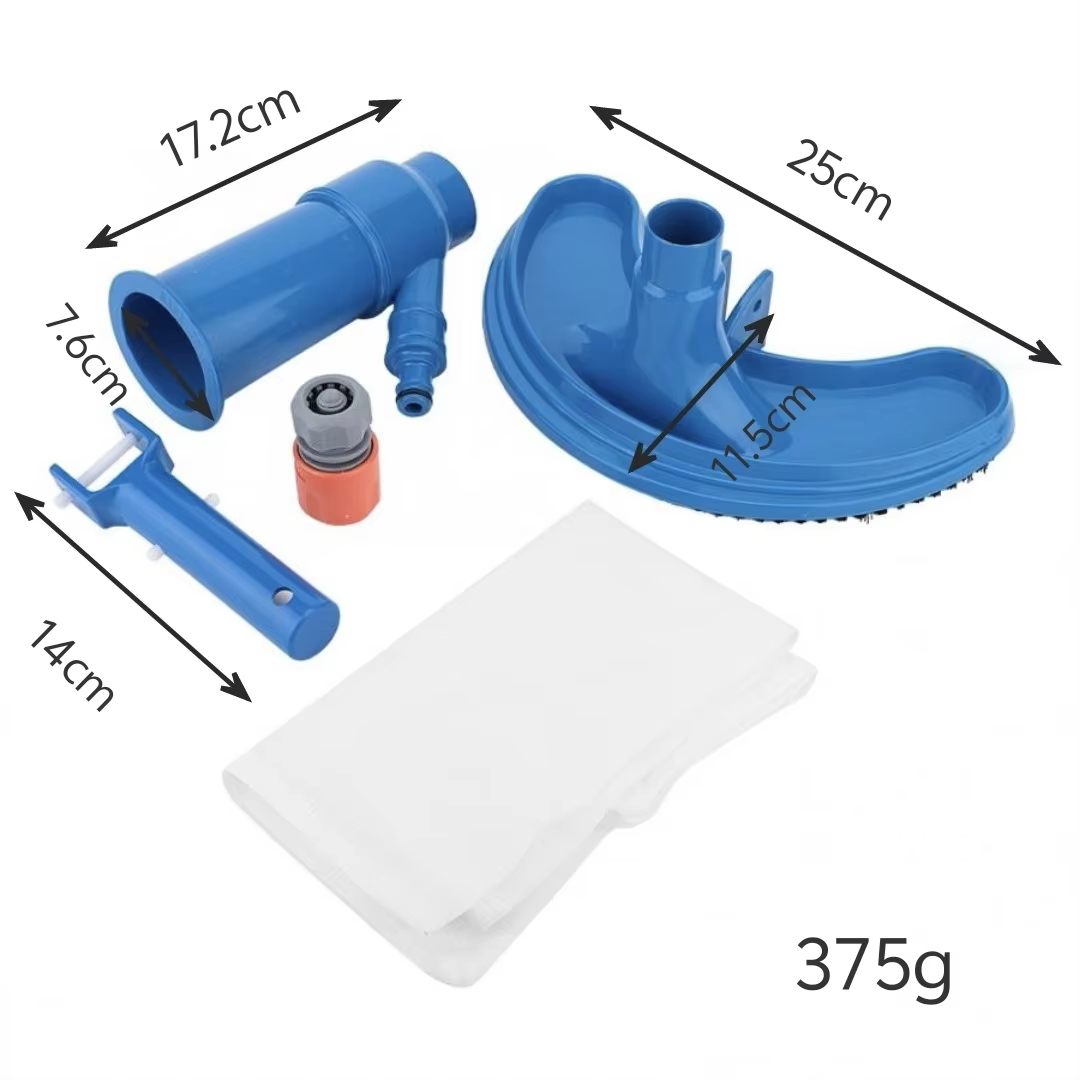 Ensemble d'aspirateur de piscine professionnel avec connecteur UE