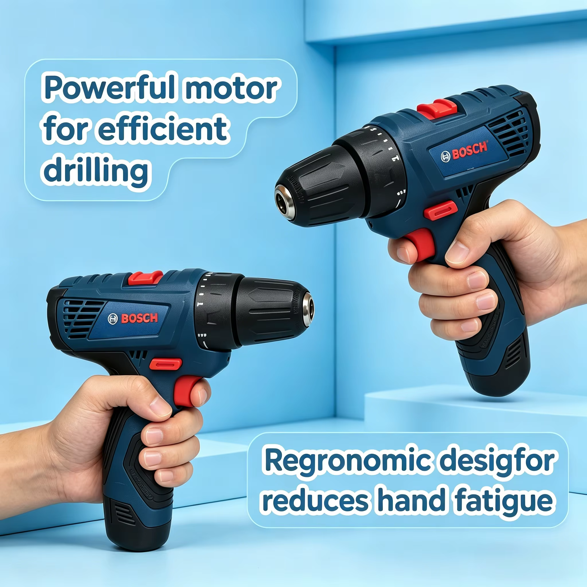 Perceuse sans fil Bosch GSR120 durable, haute efficacité, multifonctionnelle, outil électrique pour la maison