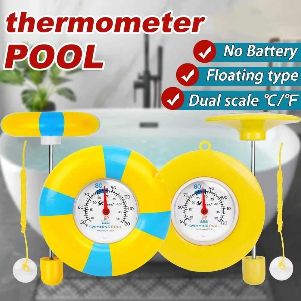 Thermomètre de piscine flottant étanche
