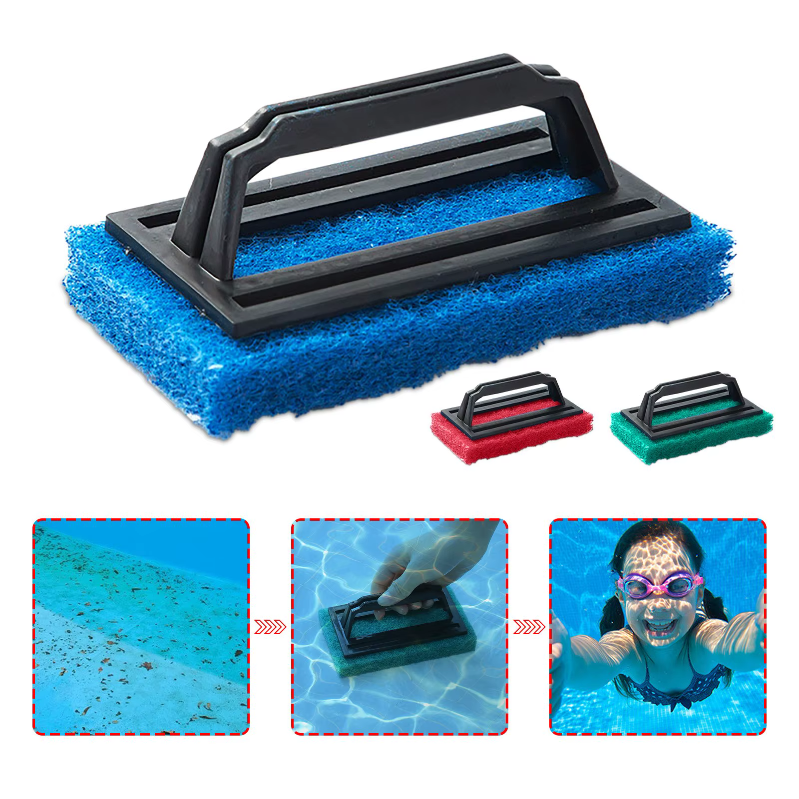Brosse éponge de nettoyage pour piscine