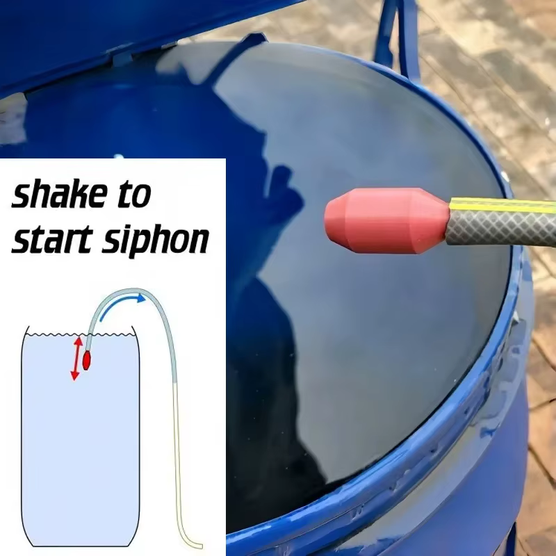 Pompe à siphon auto-amorçante pour l'eau - Fonctionnement manuel par secouement