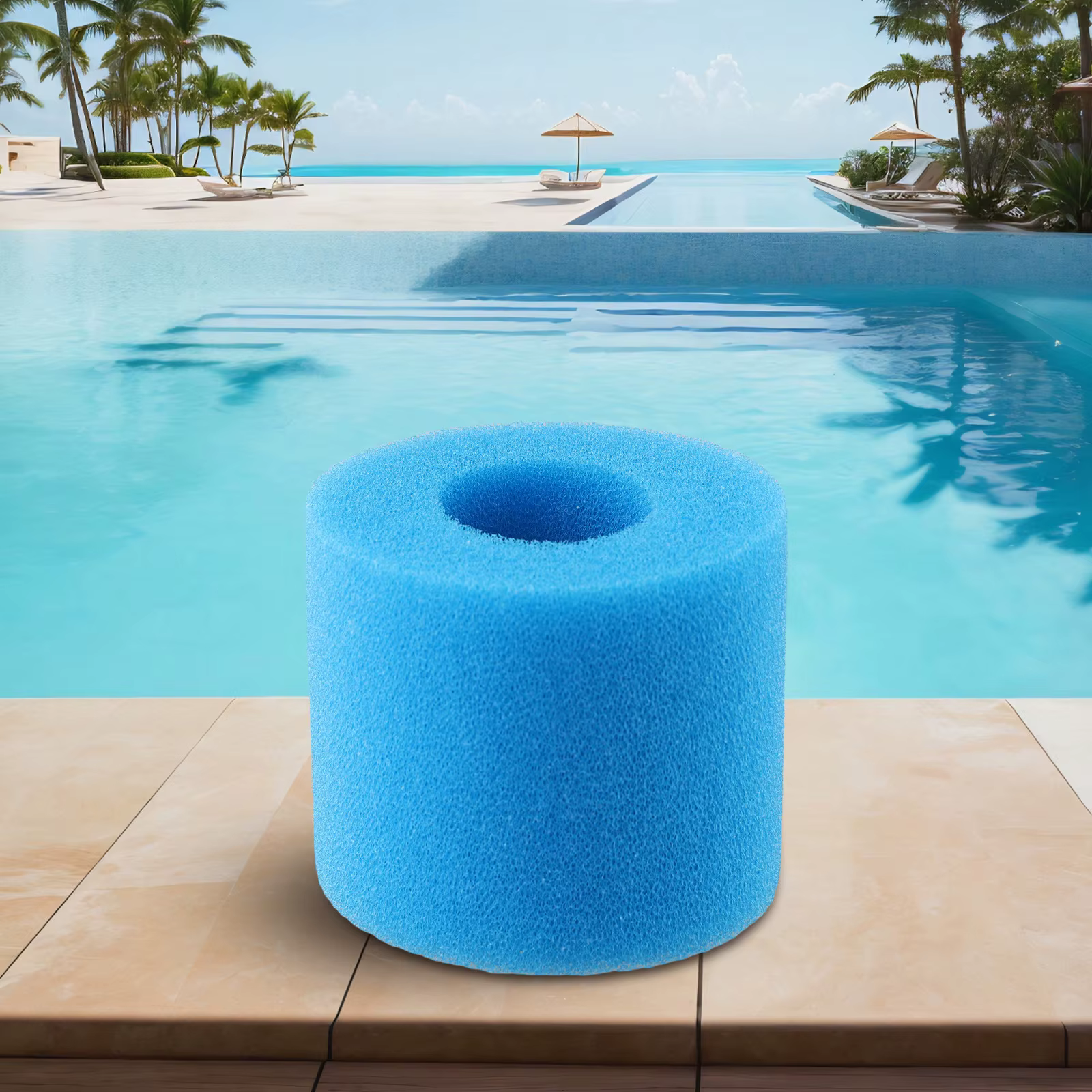 Éponge filtrante de piscine lavable pour Intex Type I II VI