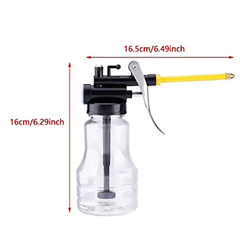 Huileur pour graisser des bidons d'huile transparents, pompe haute pression, huile lubrifiante, Machine en plastique, pistolet à graisse de 250ml