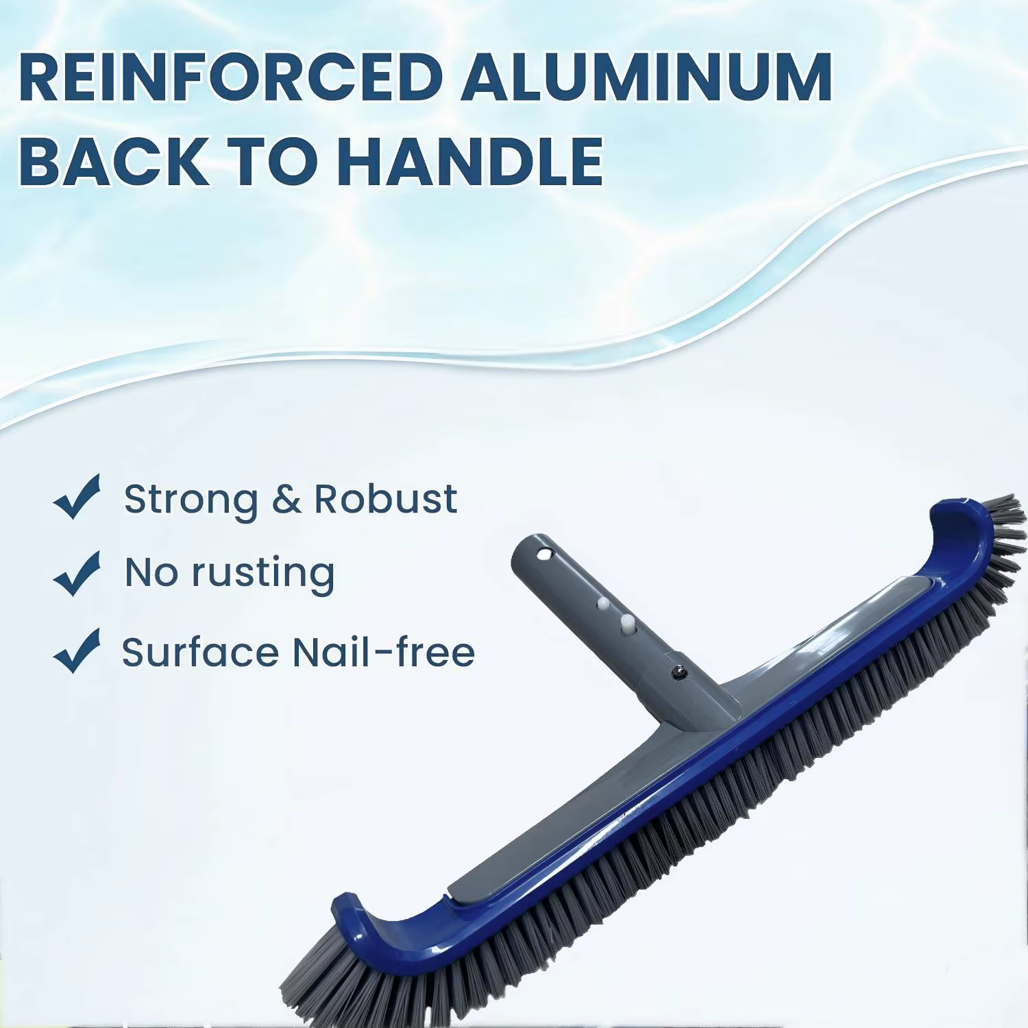 Brosse pour piscine, nettoie les parois