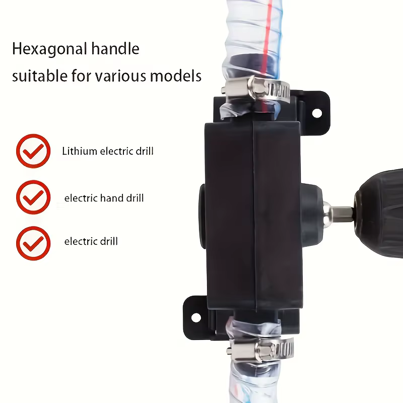 Pompe de transfert de liquide électrique portable mini auto-amorçante pour perceuse, huile diesel, eau, outil de jardinage et d'extérieur