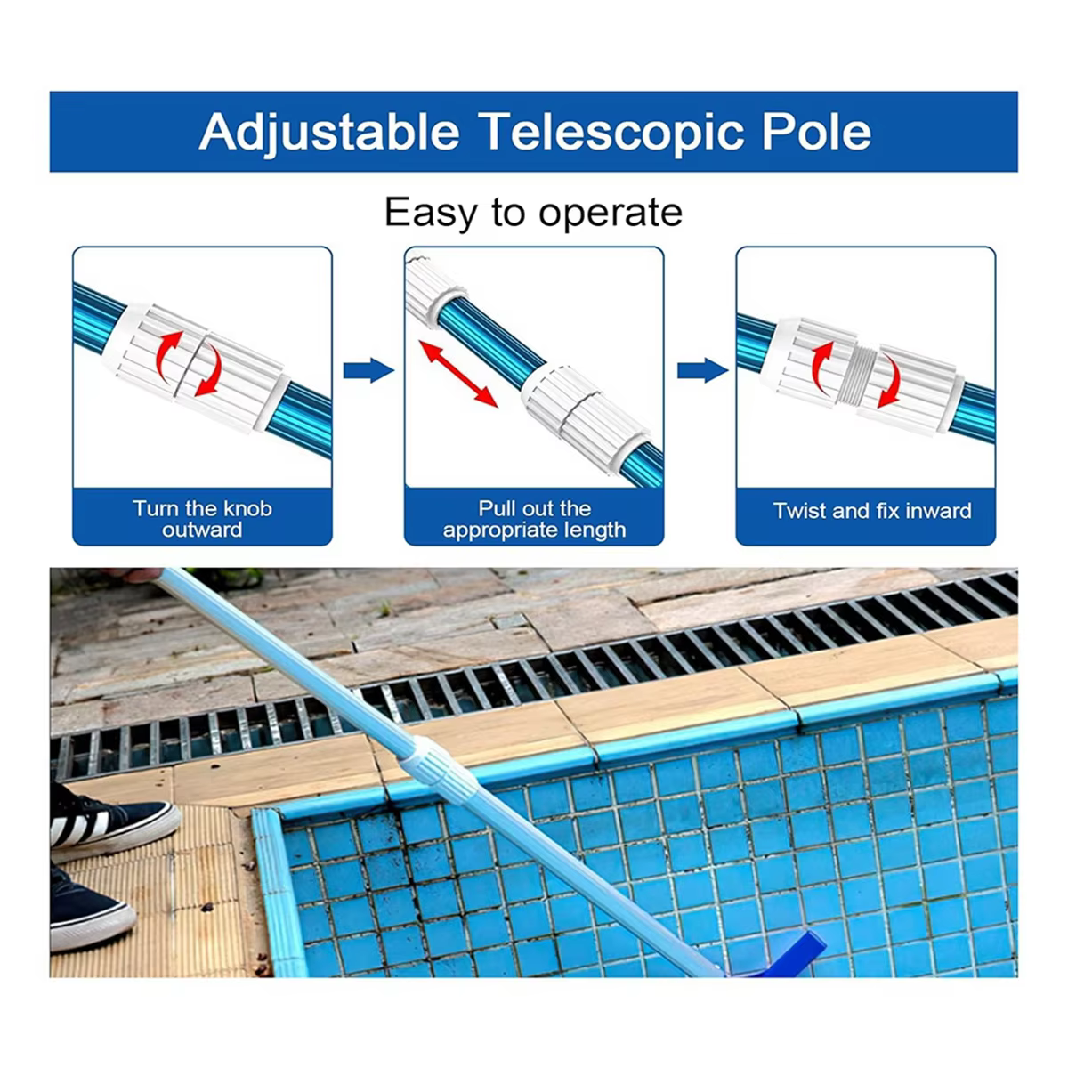 Remplacement de la came EZ Lock pour poteaux télescopiques de piscine