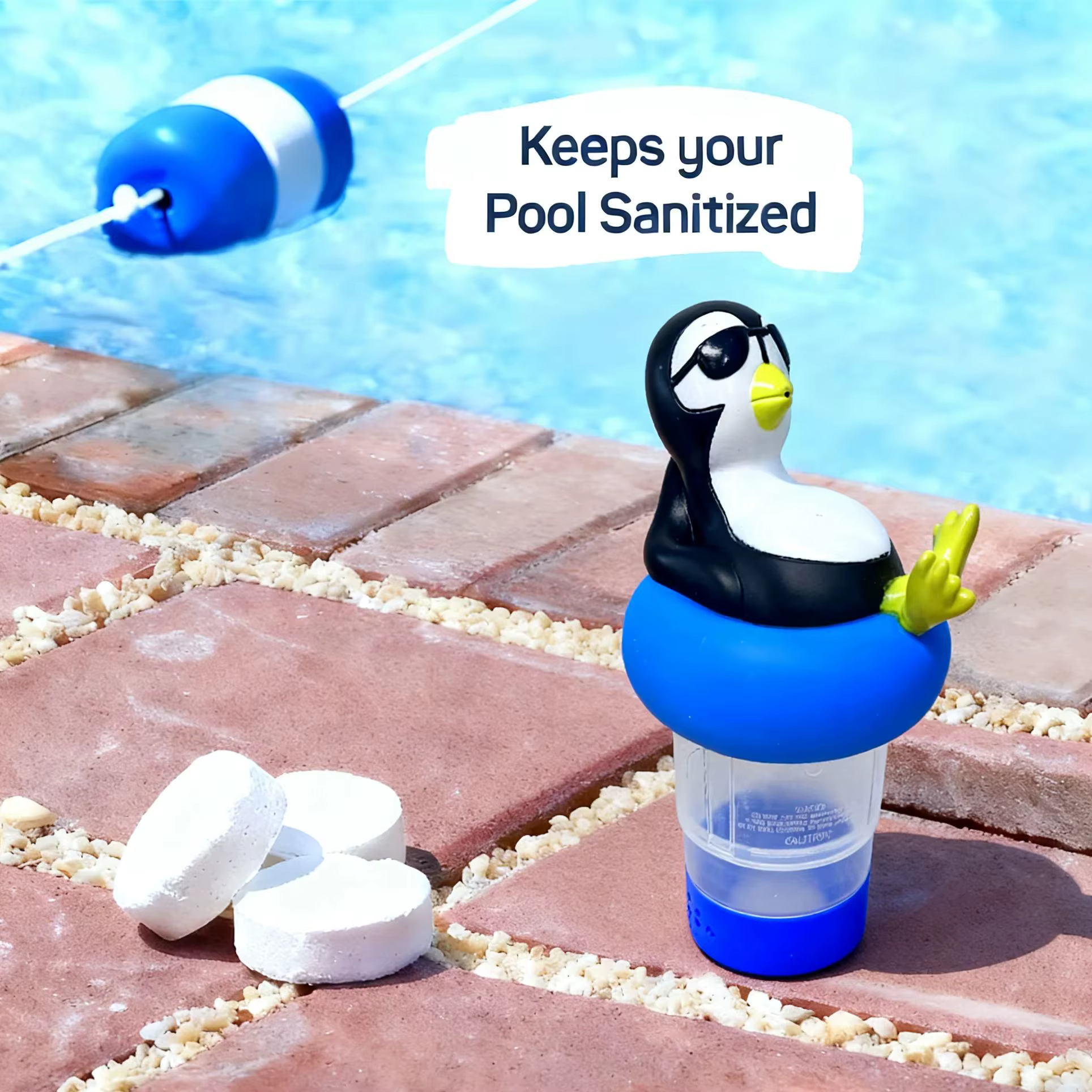 Distributeur de chlore flottant pour piscine Penguin