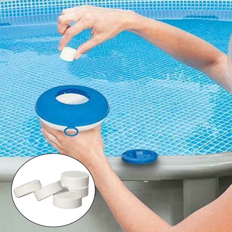 50 pièces comprimés de chlore désinfection instantanée multifonction pour piscine baignoire Spa 50