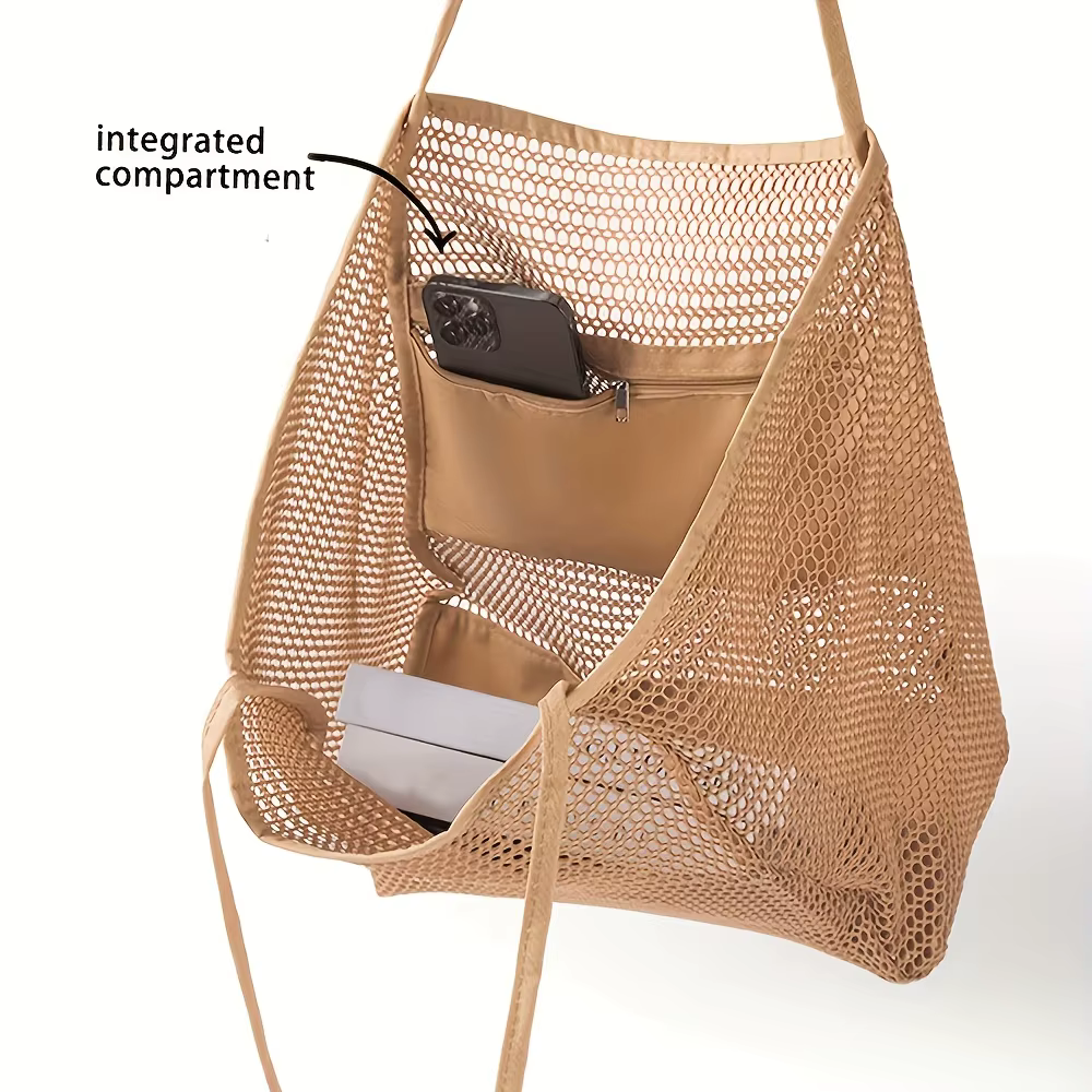 Sac de plage en maille pour femmes