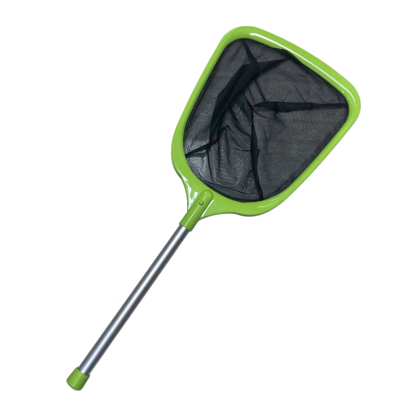 Épuisette à feuilles pour piscine avec manche métallique