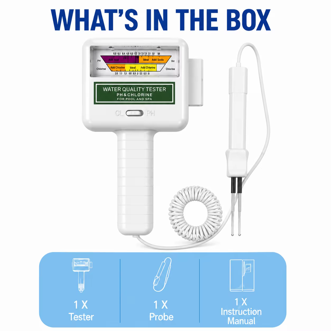 Testeur de qualité de l'eau de piscine ZN-PC101
