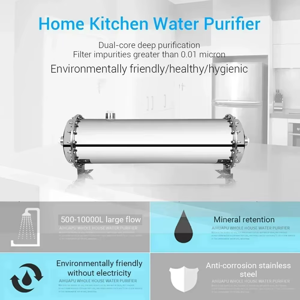 DIVEDEER 3000L purificateur d'eau 304 acier inoxydable PVDF Ultra Filtration