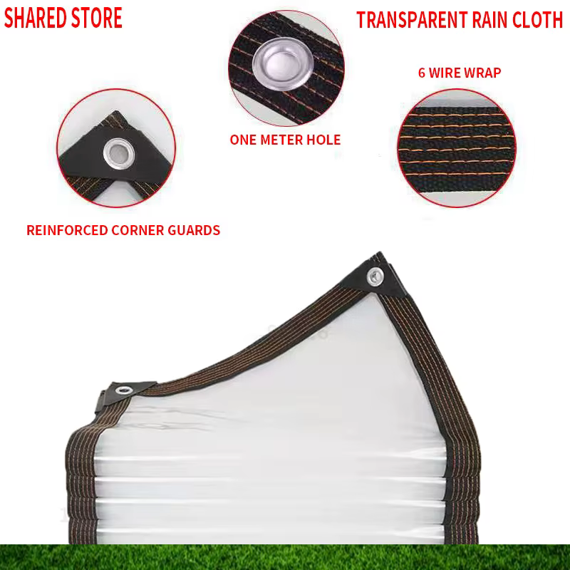 Bâche transparente imperméable à l'eau