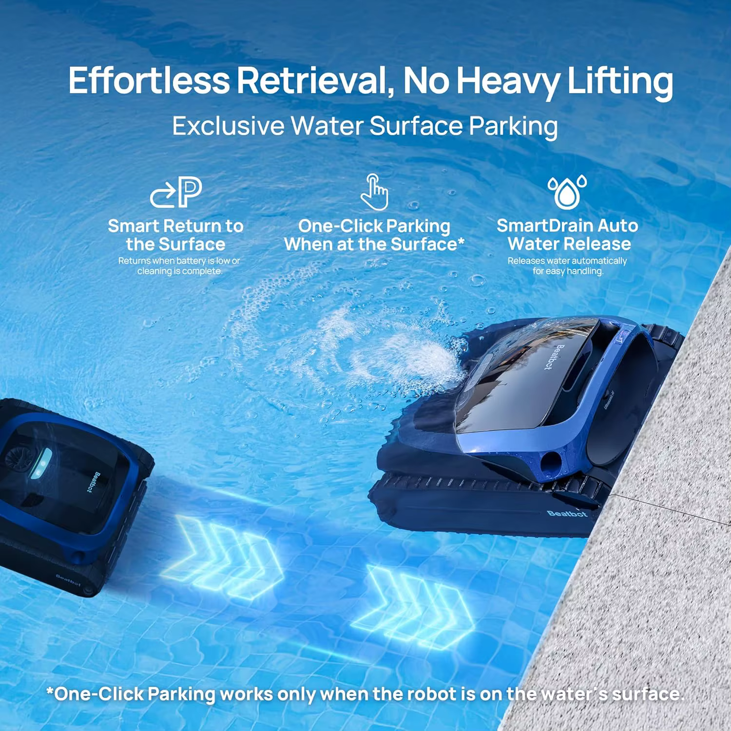 Nouveau robot aspirateur de piscine sans fil NewBeatbot AquaSense 2