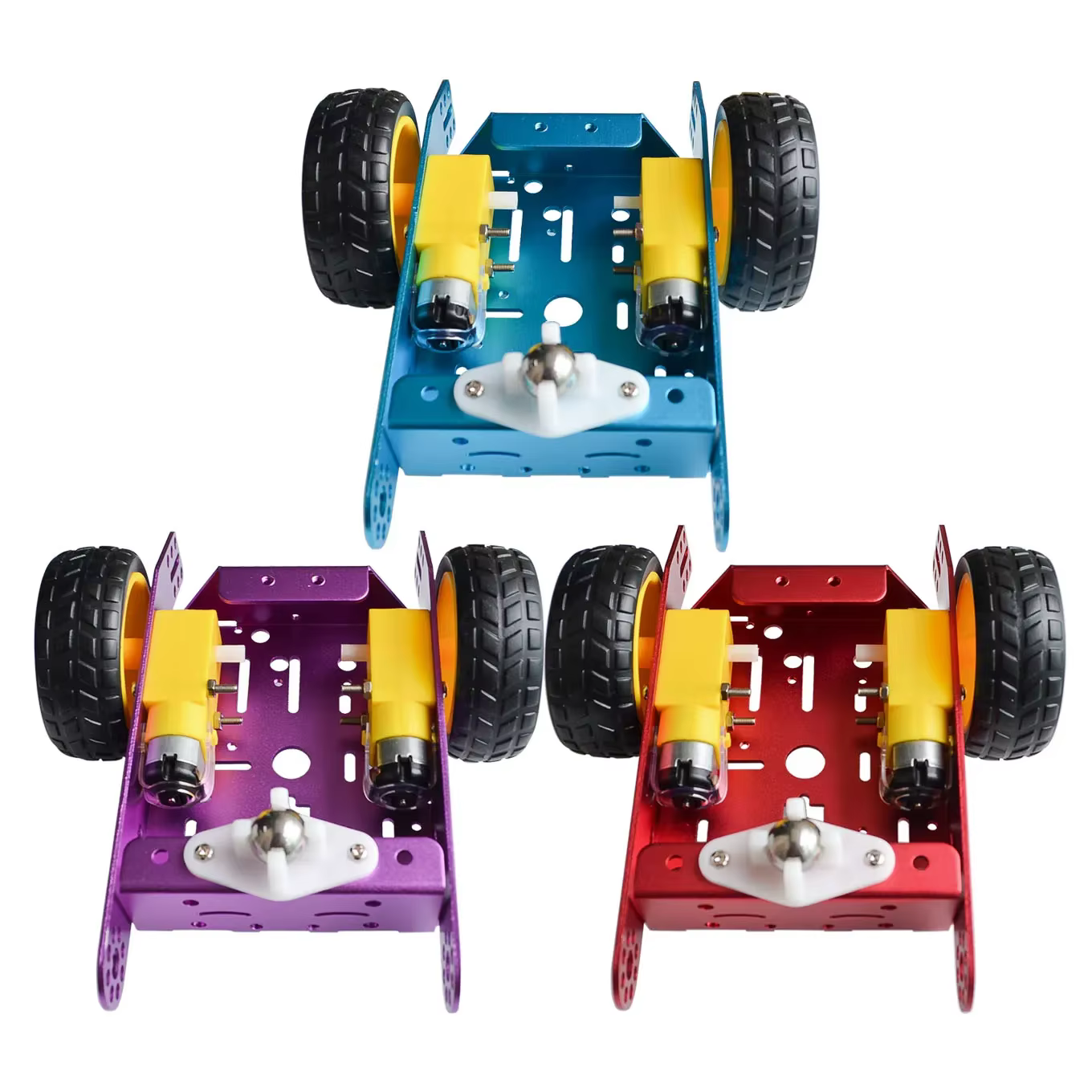 Châssis de Robot Intelligent en aluminium 2WD