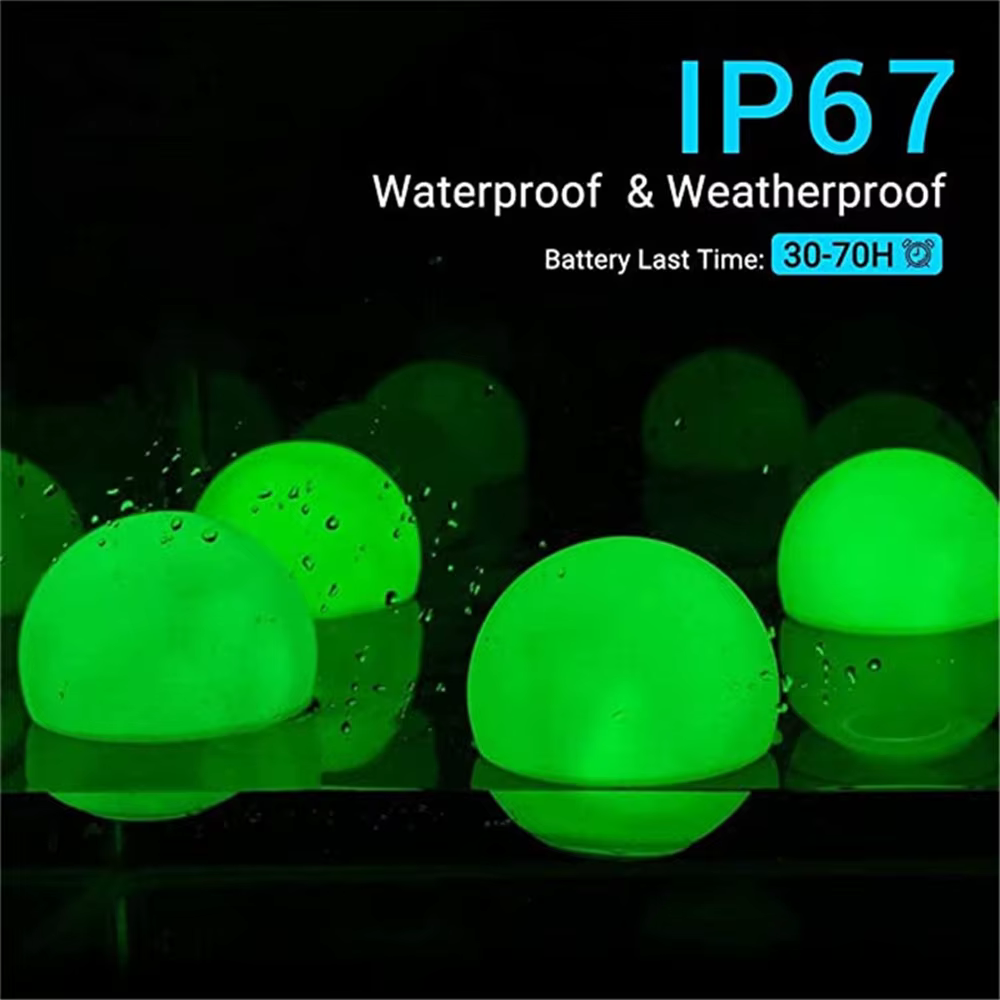 Boules lumineuses flottantes pour piscine