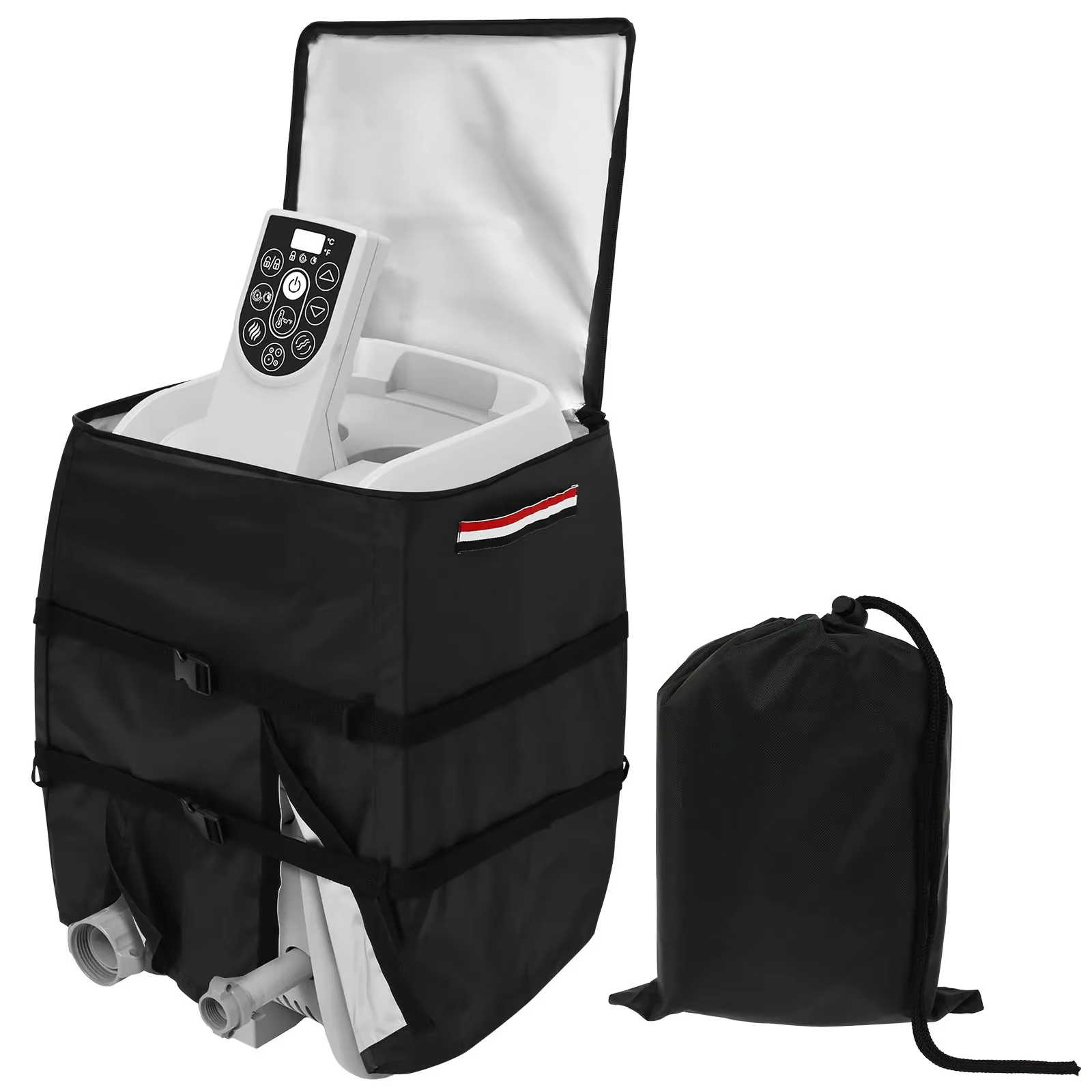 Housse universelle gonflable pour pompe de chauffage de spa