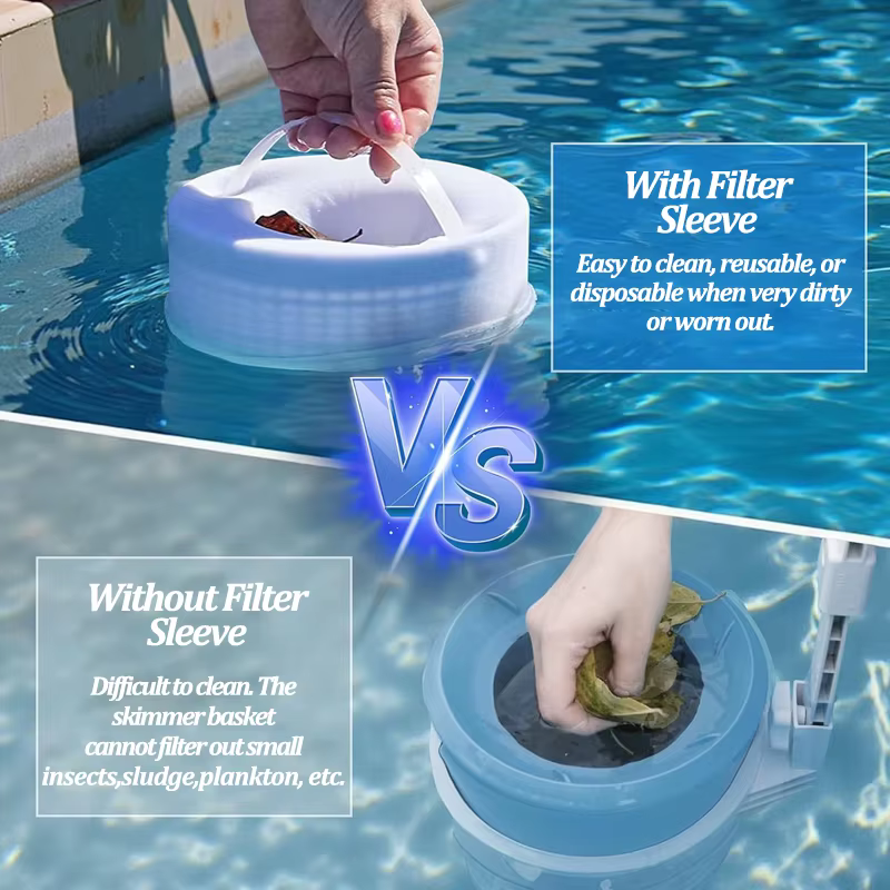 5-20 pièces Chaussettes de skimmer de piscine réutilisables