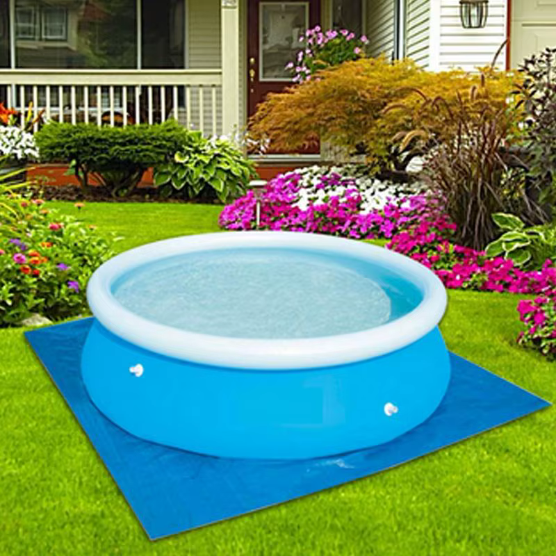 Couverture de piscine carrée en polymère