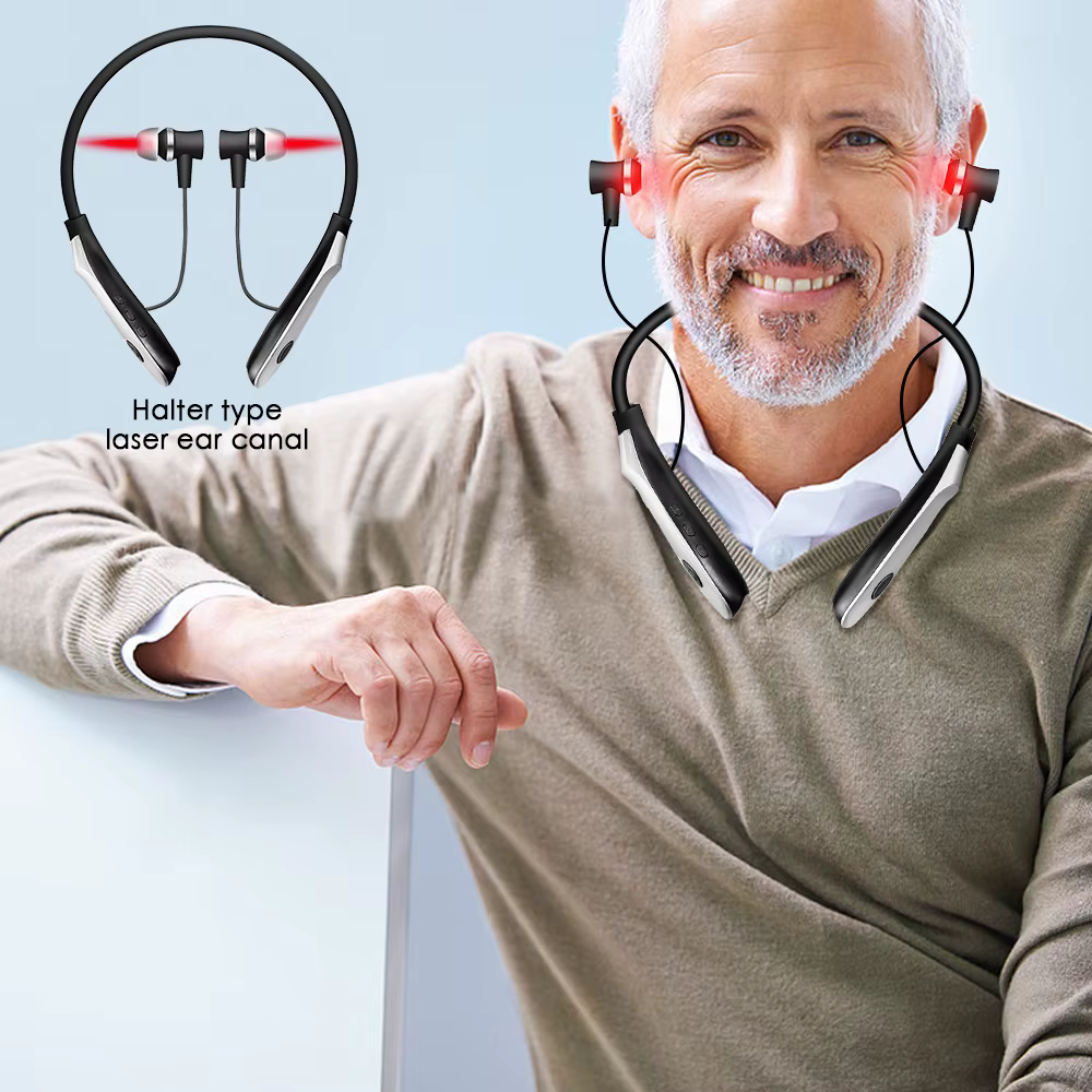 Thérapie au Laser pour acouphènes et oreilles, Irradiation LLLT, otite moyenne, surdité, physiothérapie au Laser, bouchon d'oreille, traitement de la rhinite du nez et de la sinusite