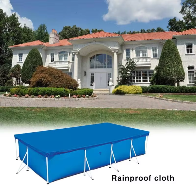 Couverture de piscine rectangulaire