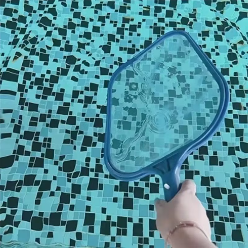 Épuisette à feuilles en filet fin ABHS pour piscine, spa, bassin, fontaine, pour piscines enterrées et hors sol gonflables