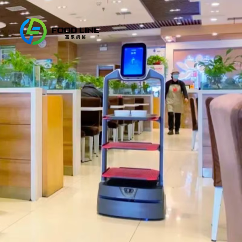 Robot de livraison IA personnalisé, serveur commercial pour restaurant, café, machine de service alimentaire autonome, machine de restauration