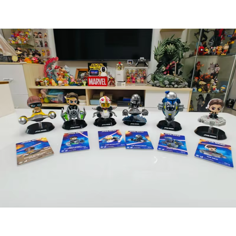 Star Wars Darth Vader Boba Fett Cosbi Rider série individuelle/ensemble figurines à collectionner Figurine mignonne Fans jouet cadeau