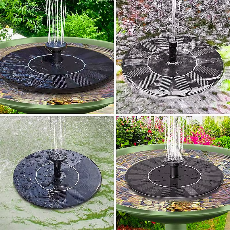 Fontaine solaire pour piscine extérieure