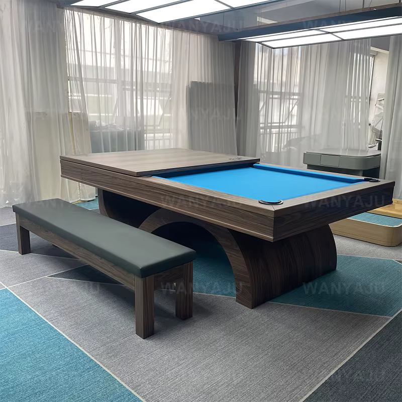 Table de billard multi-jeu de tennis de table Tavolo 3 en 1 avec table de billard supérieure de restaurant