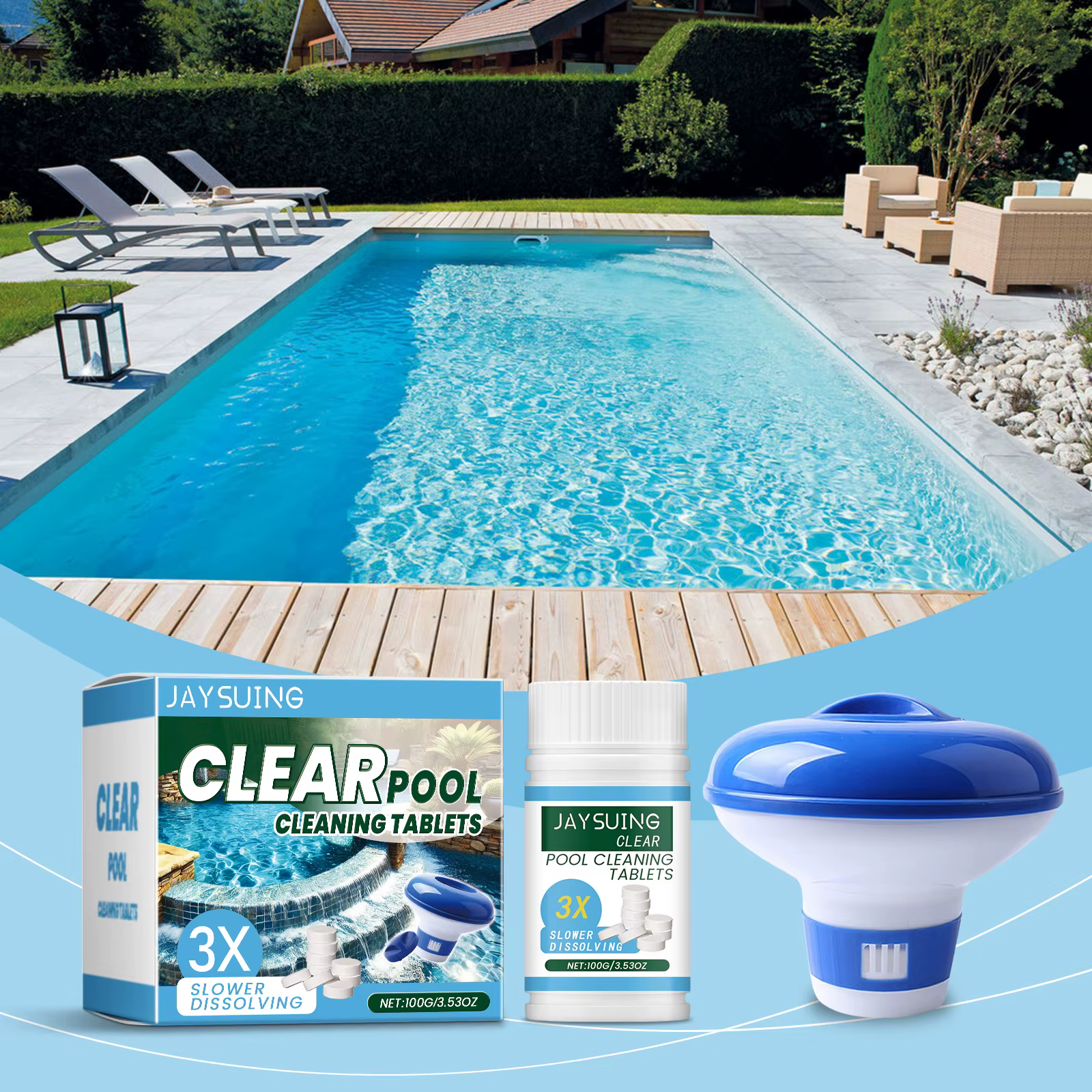 Comprimés effervescents pour piscine