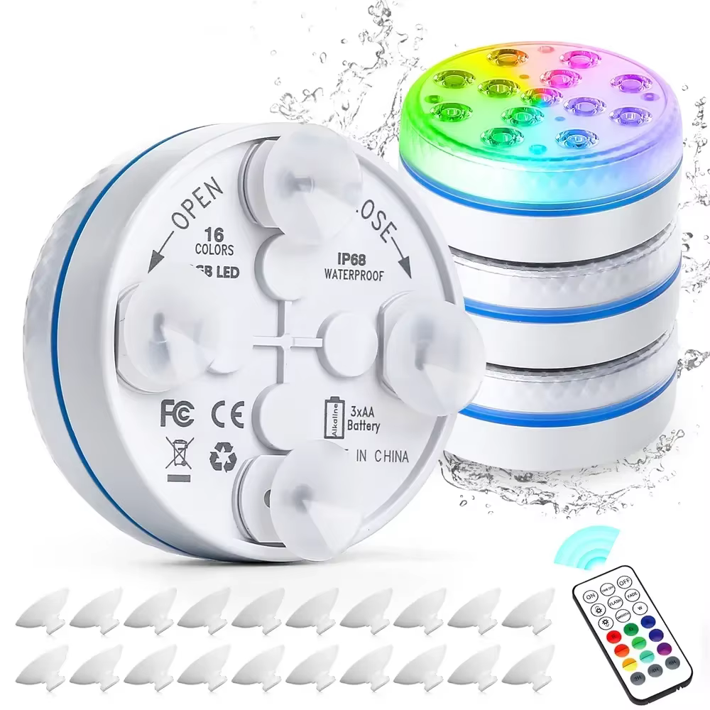 Lumière sous-marine Submersible 13LED mis à jour avec télécommande