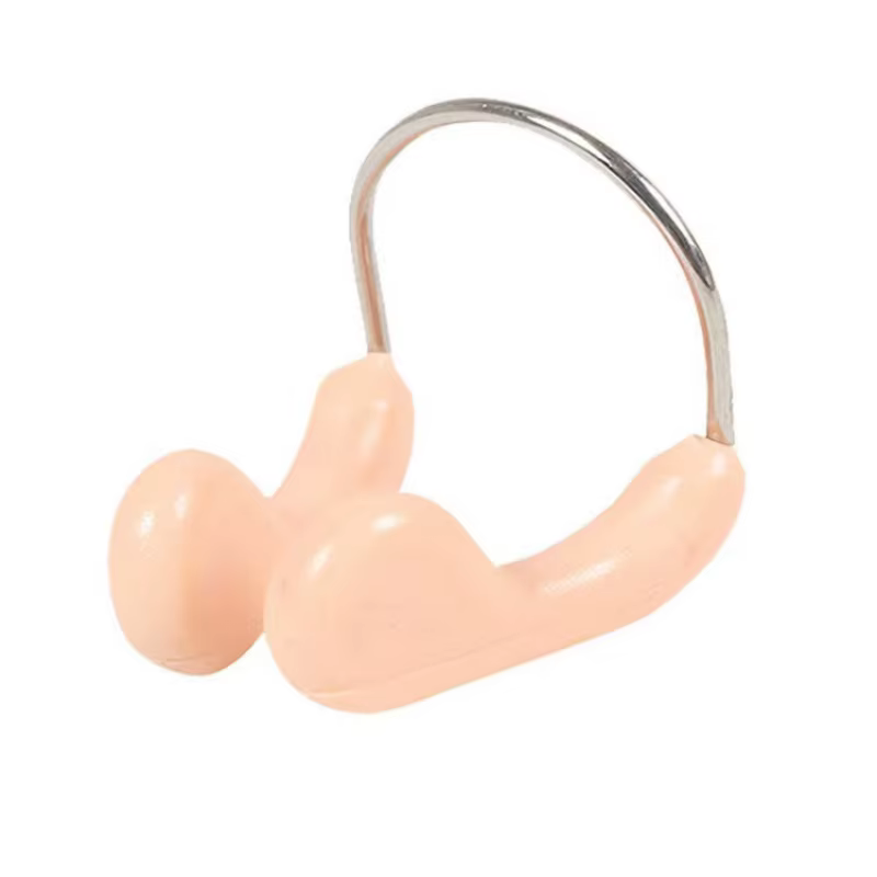 Pince-nez de natation professionnelle, entraînement de natation, Anti-étouffement, pince-nez en Silicone, bouchon de nez réglable, antidérapant, Anti-chute en acier