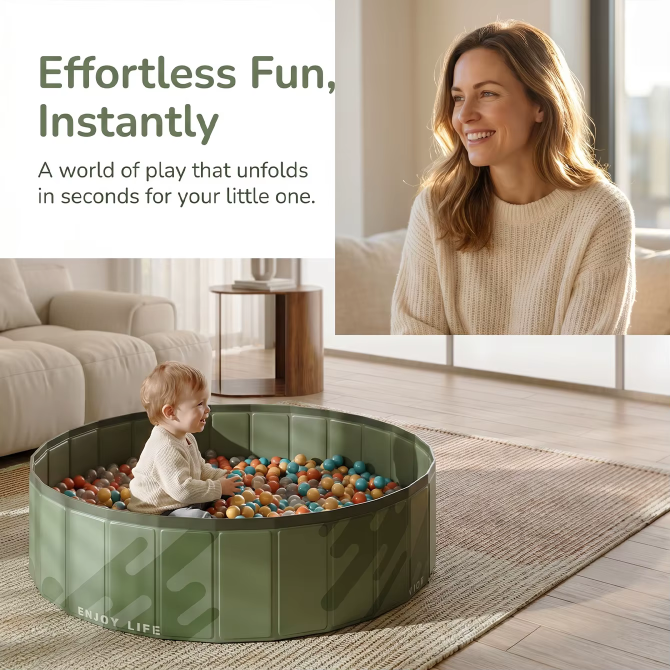Piscine pliable portable 1 pièce