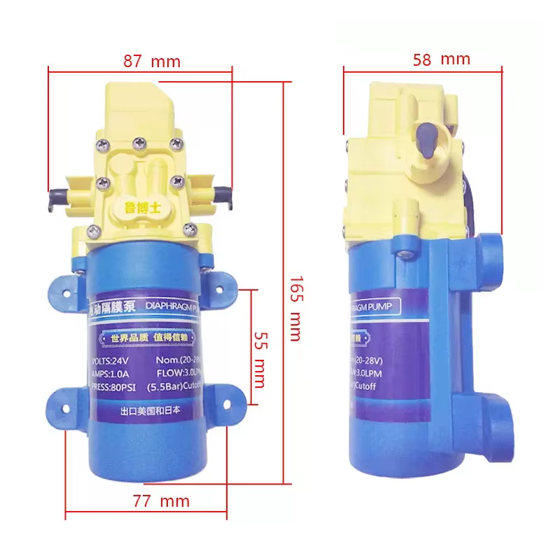 Purificateur d'eau pompe auto-amorçante DC 24 V 30 W/40 W
